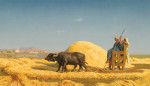 ₴ Репродукція побутовий жанр від 193 грн.: Єгипетська молотарка зерна