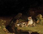 ₴ Репродукция бытовой жанр от 253 грн.: Тигрица с тигрятами
