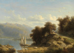 ₴ Репродукція краєвид від 247 грн.: Женевське озеро біля Веви