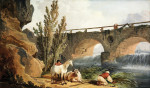 ₴ Картина пейзаж відомого художника від 194 грн.: Міст через каскад