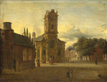 ₴ Картина городской пейзаж известного художника от 204 грн.: Площадь перед церковью