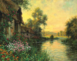 ₴ Картина пейзаж художника от 191 грн.: Солнечный вечер в Бомон-ле-Роже