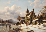 ₴ Картина пейзаж художника от 189 грн.: Зимняя сцена