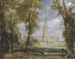 ₴ Картина пейзаж известного художника от 210 грн.: Собор Солсбери из сада епископа