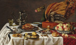 ₴ Картина натюрморт известного художника от 169 грн.: Натюрморт с павлиньим пирогом