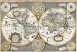 ₴ Древние карты высокого разрешения от 293 грн.: Новая карта мира