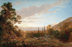 ₴ Картина пейзаж художника от 211 грн.: Итальянский пейзаж с семьей пастуха осенью
