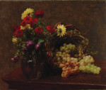 ₴ Репродукция натюрморт от 348 грн.: Цветы и виноград