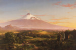 ₴ Репродукция пейзаж от 217 грн.: Вид на гору Этна