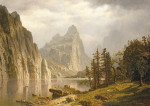 ₴ Картина пейзаж известного художника от 194 грн.: Река Мерсед, долина Йосимит