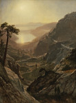 ₴ Репродукция пейзаж от 200 грн.: Вид на озеро Доннер, Калифорния