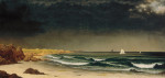 ⚓Репродукция морской пейзаж от 207 грн.: Близится шторм – пляж вблизи Ньюпорта