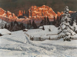 ₴ Картина пейзаж пейзаж известного художника от 182 грн: Зимний пейзаж на закате