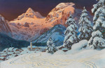₴ Картина пейзаж пейзаж відомого художника від 159 грн: Зима на Лофер