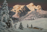 ₴ Картина пейзаж пейзаж відомого художника від 168 грн: Зимовий захід