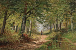 ₴ Картина пейзаж пейзаж известного художника от 164 грн: Лес весной