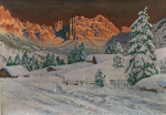 ₴ Картина пейзаж пейзаж відомого художника від 168 грн: Розенгартен в Доломітах