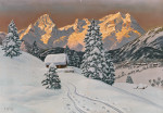 ₴ Картина пейзаж пейзаж відомого художника від 168 грн: Хохер Пріель в вечірньому світлі