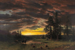 ₴ Картина пейзаж известного художника от 170 грн.: Вечер в прерии