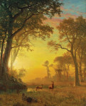 ₴ Картина пейзаж відомого художника від 190 грн.: Світло в лісі