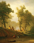 ₴ Картина пейзаж известного художника от 190 грн.: Река Вулф, Канзас
