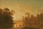 ₴ Картина пейзаж известного художника от 170 грн.: Сумерки с оленями