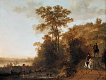 ₴ Картина пейзаж відомого художника від 189 грн.: Вечірня прогулянка біля річки