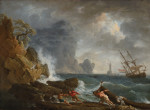 ₴ Картина морський пейзаж відомого художника від 199 грн.: Італійська затока в штормову погоду