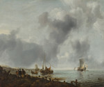 ⚓ Картина морський пейзаж відомого художника від 203 грн.: Кораблі біля узбережжя