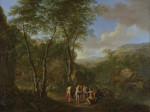 ₴ Картина пейзаж известного художника от 189 грн.: Пейзаж с судом Париса