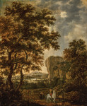 ₴ Картина пейзаж відомий художника від 186 грн.: Скелястий пейзаж з вершником