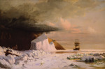 ₴ Картина морской пейзаж художника от 170 грн.: Арктическое летнее прохождение сквозь паковый лед залива Мелвилл