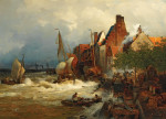 ₴ Купить картину море известного художника от 180 грн.: Возвращение домой рыбаков в бурном море