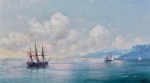 ₴ Купить картину море известного художника от 147 грн.: Корабль у крымского побережья