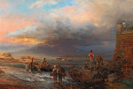₴ Купити картину море художника від 170 грн.: Неаполітанська затока з Везувієм на задньому плані