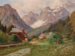 ₴ Картина пейзаж пейзаж відомого художника від 189 грн: Група Вішберга поблизу Тарвізіо
