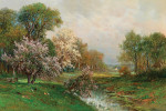 ₴ Картина пейзаж пейзаж известного художника от 170 грн: Весенний пейзаж