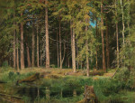 ₴ Картина пейзаж відомого художника від 189 грн.: Сосновий ліс