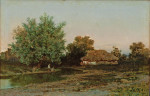 ₴ Картина пейзаж художника от 166 грн.: Дом над ставками