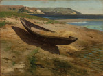 ₴ Репродукция пейзаж от 184 грн.: Лодка на берегу