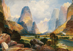 ₴ Картина пейзаж відомого художника від 175 грн.: Долина дзюрчання води, Південна Юта
