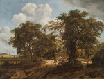 ₴ Картина пейзаж известного художника от 189 грн.: Коттедж в лесу