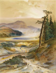 ₴ Картина пейзаж известного художника от 175 грн.: Гейзер Эксельсиор, Йеллоустонский парк