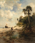 ₴ Картина пейзаж відомого художника від 175 грн.: Острів Форт-Джордж, Флорида