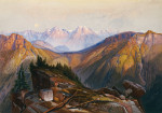 ₴ Картина пейзаж известного художника от 175 грн.: Нижний Йеллоустонский хребет