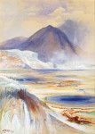 ₴ Картина пейзаж известного художника от 160 грн.: Мамот горячие источники, Йеллоустон