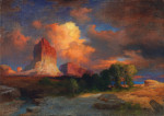 ₴ Картина пейзаж відомого художника від 180 грн.: Захід, Грін Рівер, Вайомінг