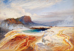 ₴ Картина пейзаж известного художника от 175 грн.: Великий голубой источник в нижней части бассейна гейзеров, Йеллоустон