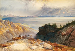₴ Картина пейзаж відомого художника від 175 грн.: Велике Солоне озеро Юти