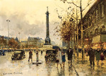 ₴ Картина городской пейзаж известного художника от 180 грн.:  Площадь Бастилии